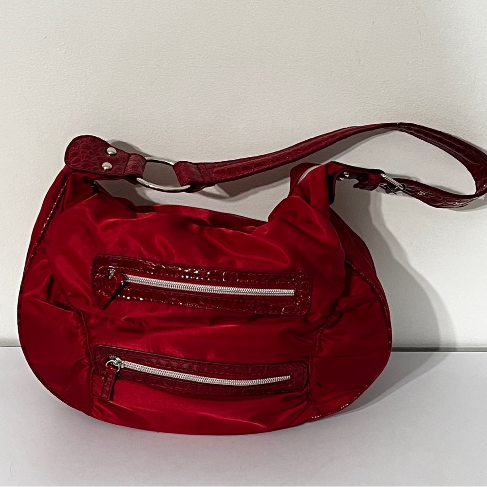 Squared by Sondra Roberts Red Shoulder Bag